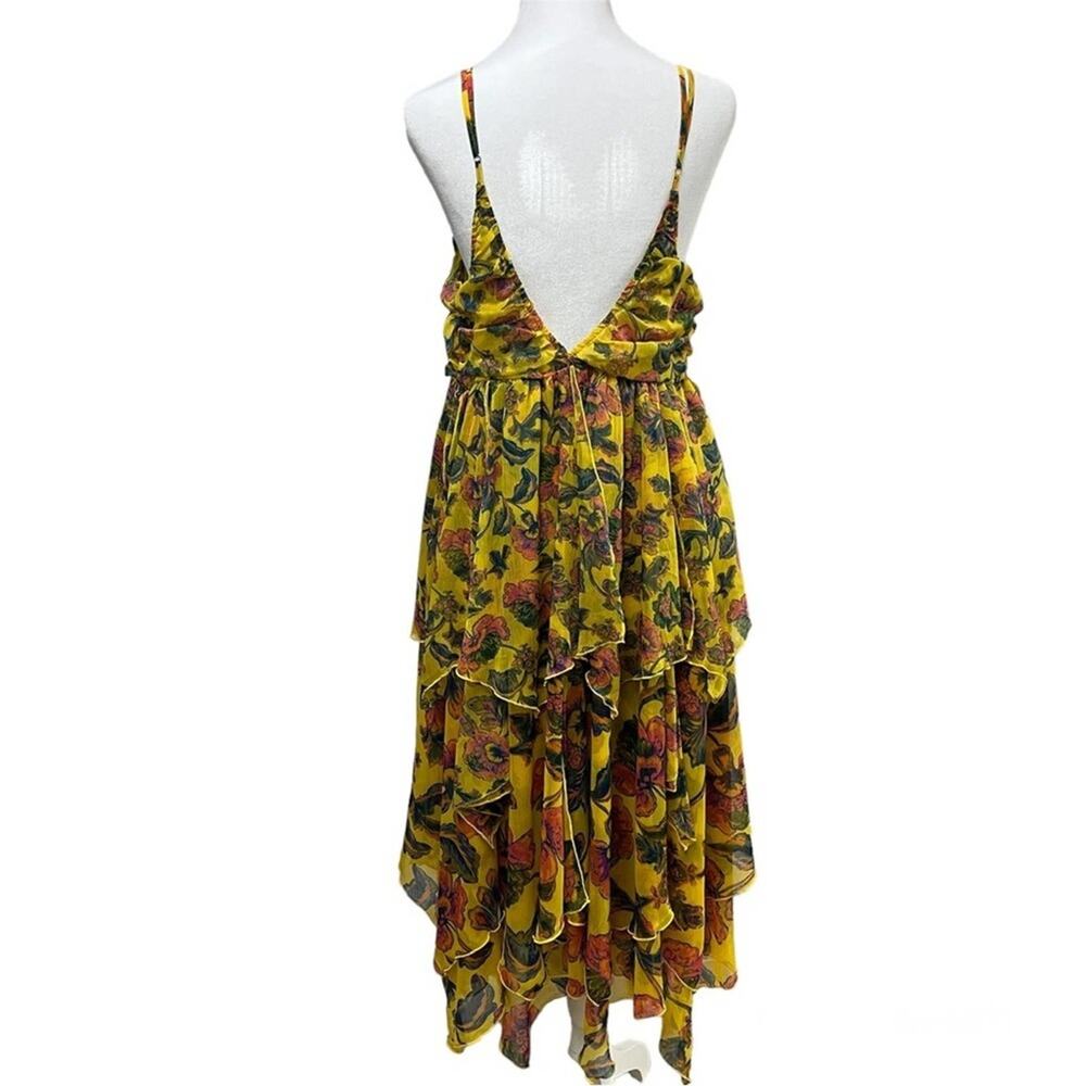 MISA Los Angeles Yellow Floral Dress - Picture 6 of 6
